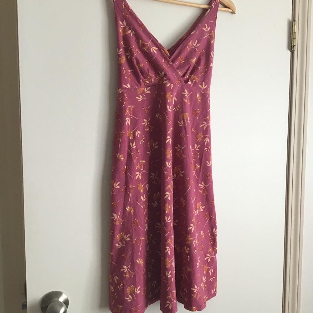 Patagonia Red Sheath Dress Sleeveless Halter Midi - Picture 1 of 9